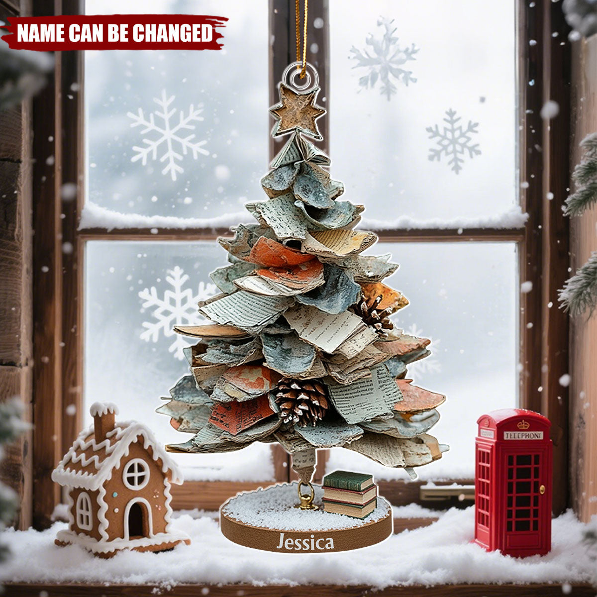 Merry Christmas Book Lovers - Personalized Christmas Acrylic Ornament