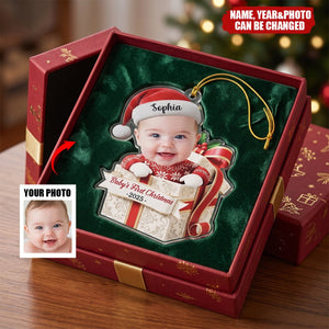 Little Feet Big Blessing - Personalized Acrylic Custom Shape Ornament