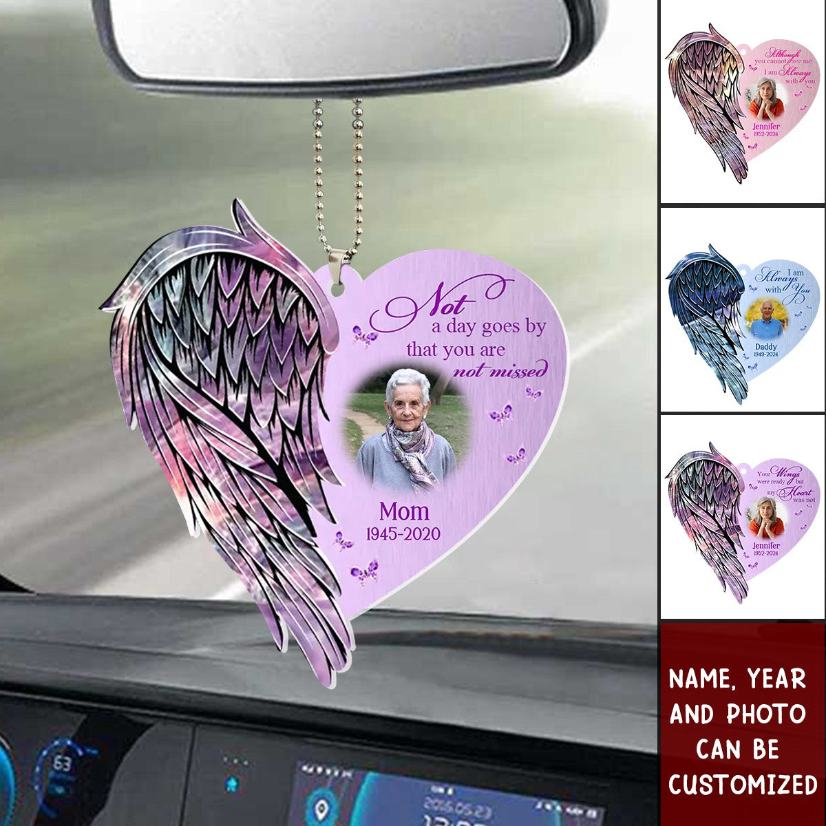 Not A Day Goes By That You Are Not Missed - Personalized Memorial Acrylic Ornament