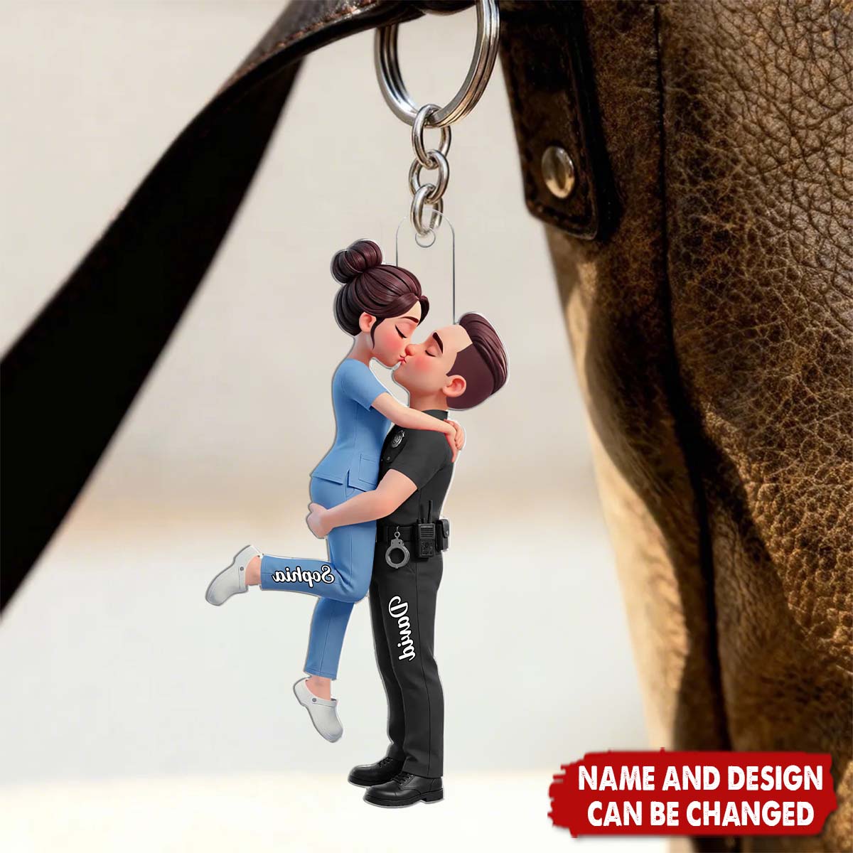 Hero Couple Forever Love - Personalized Keychain, Gift for Couple