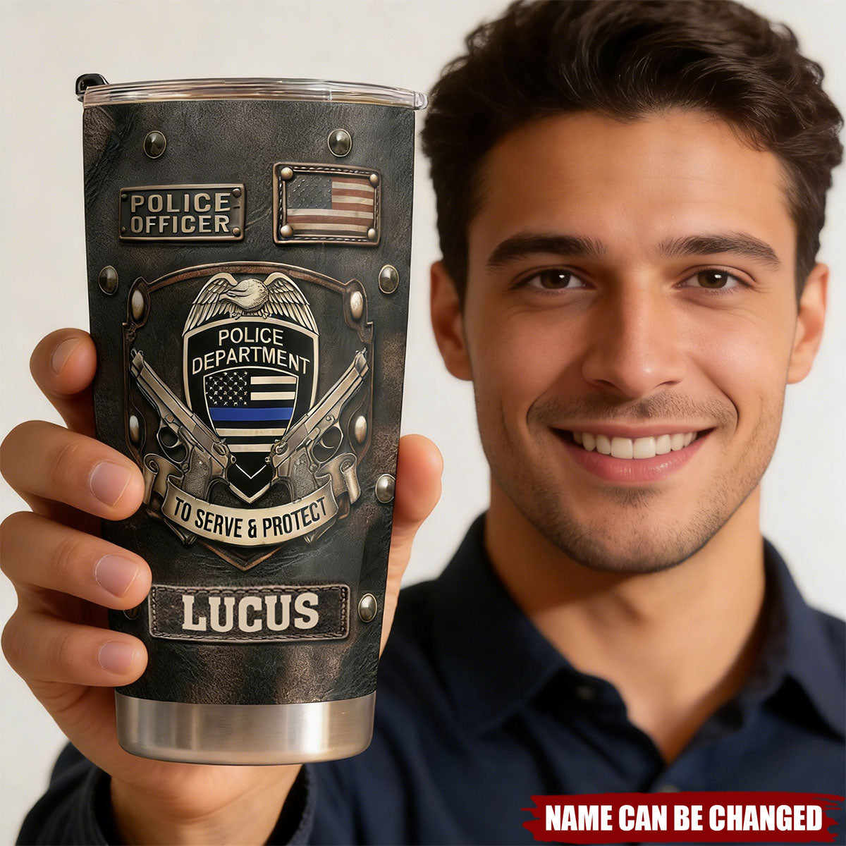 To Serve and Protect, Stainless Steel Tumbler, Gift For Police Lovers