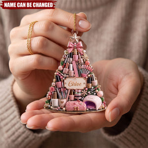 Nail Artist's Spirit, Personalized Acrylic Ornament, Gift for Manicurist