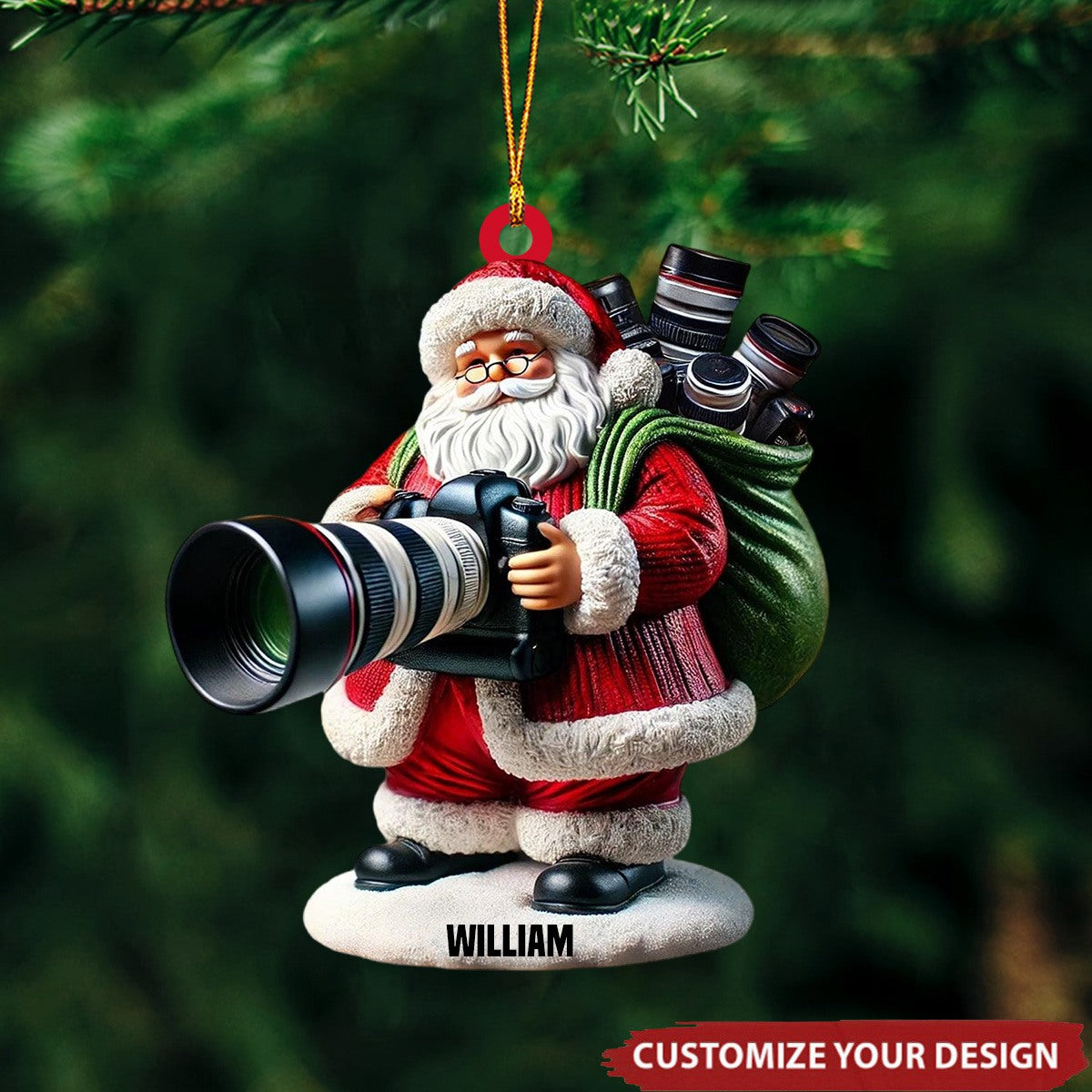 Personalized Ornament - Unique Christmas Gift For Photography Lovers