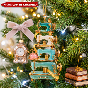 Love Sewing - Personalized Sewing Ornament