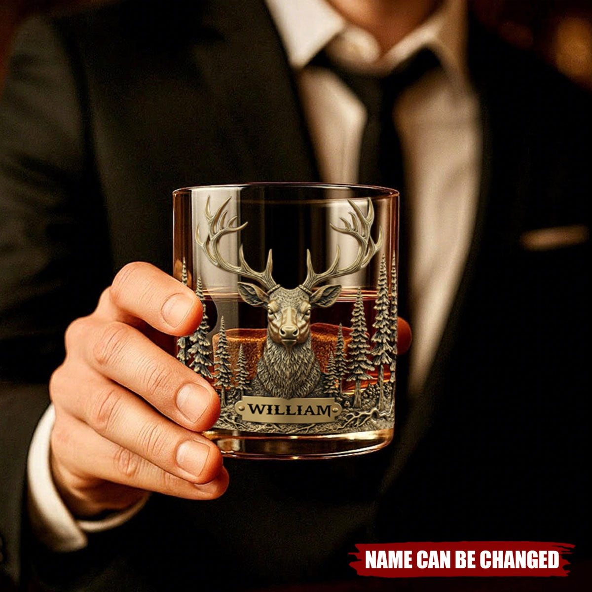 Love Hunting - Personalized Hunting Whiskey Glass