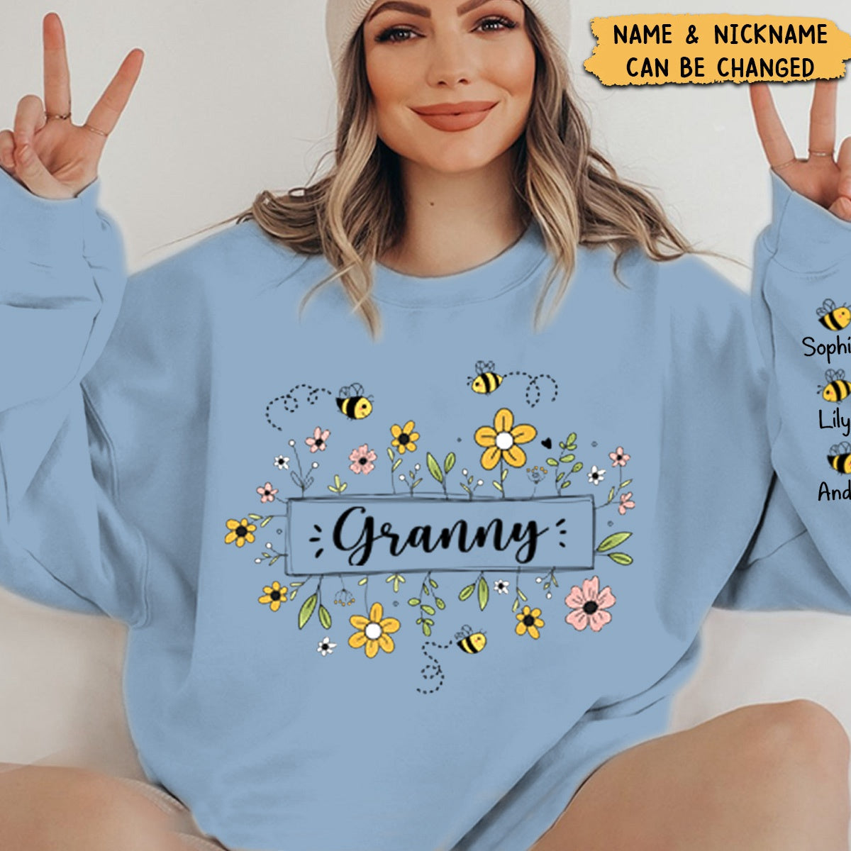 Family - Grandma Garden Full Of Love - Personalized Sweatshirt