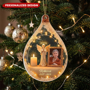Your Light Still Shines-Personalized Photo Memorial Acrylic Ornament