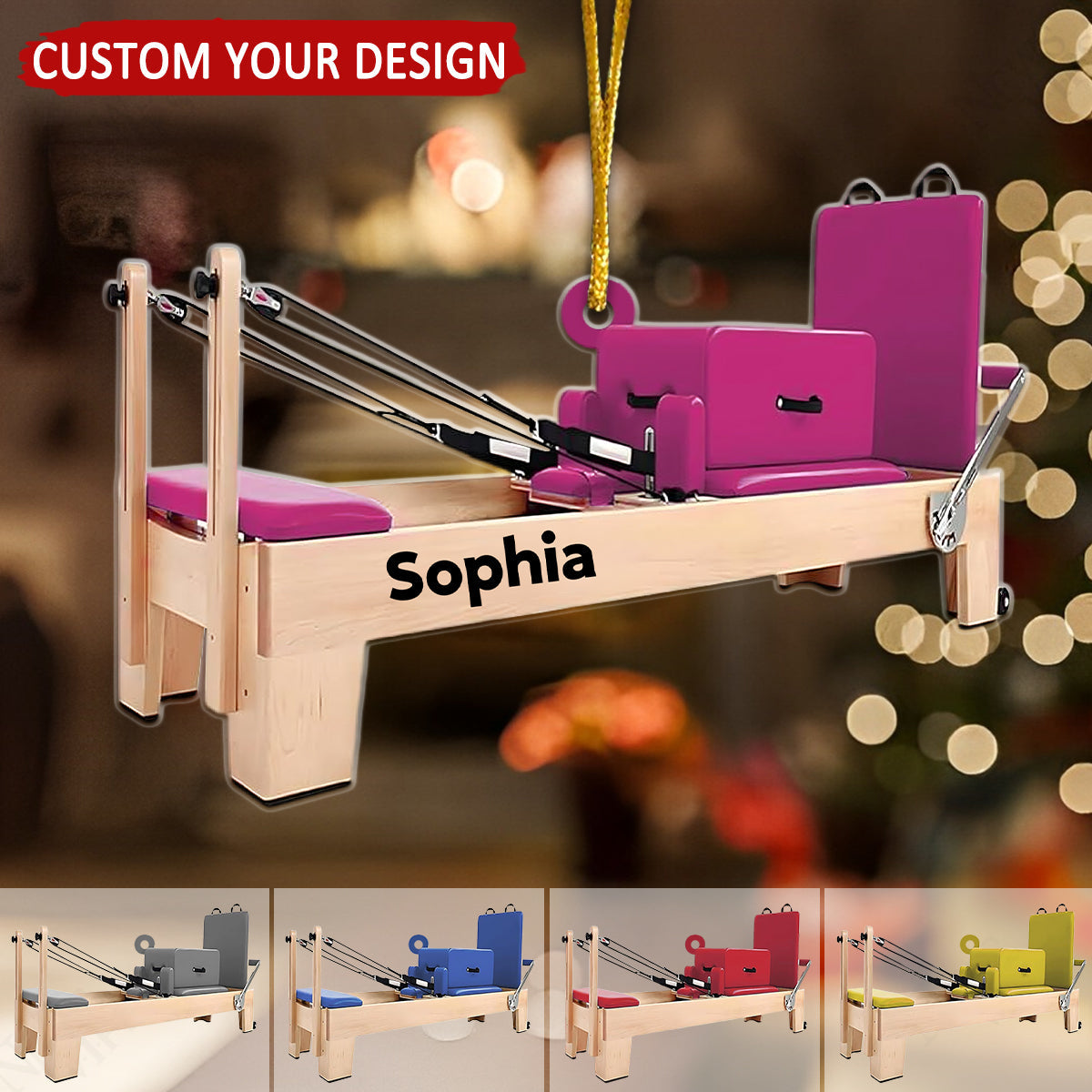 Pilates Equipment Personalized Christmas Ornament, Gift For Pilates Lover