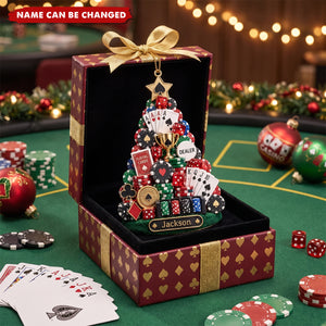 Personalized Poker Acrylic Ornament - Gift For Poker Lover