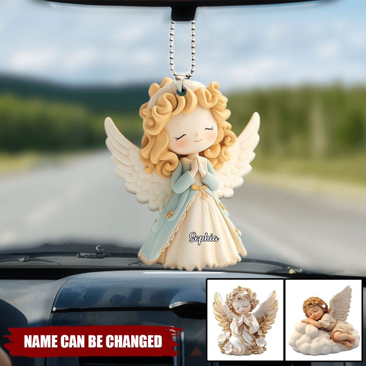Holy Guardian - Personalized Christian Car Ornament