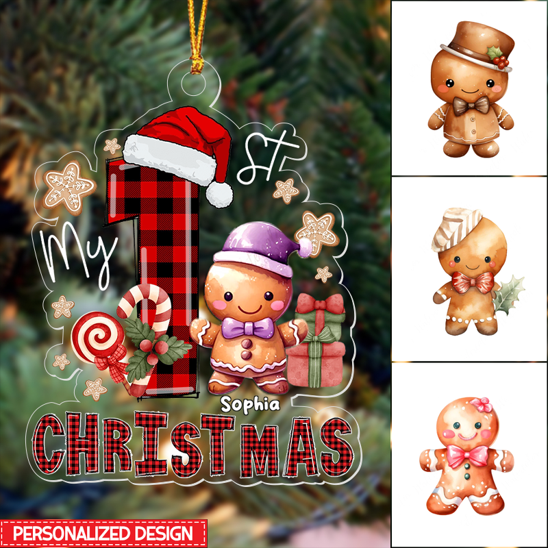 Baby First Christmas Personalized Acrylic Ornament Gift For Newborns