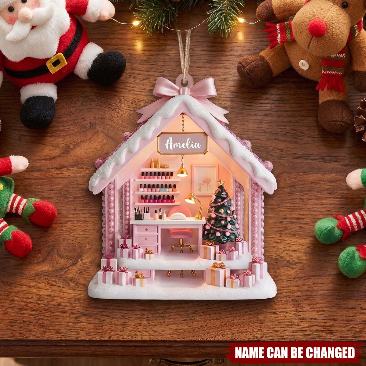 Where Every Nail Is A Masterpiece, Wood Ornament, Gift For Nail Artist