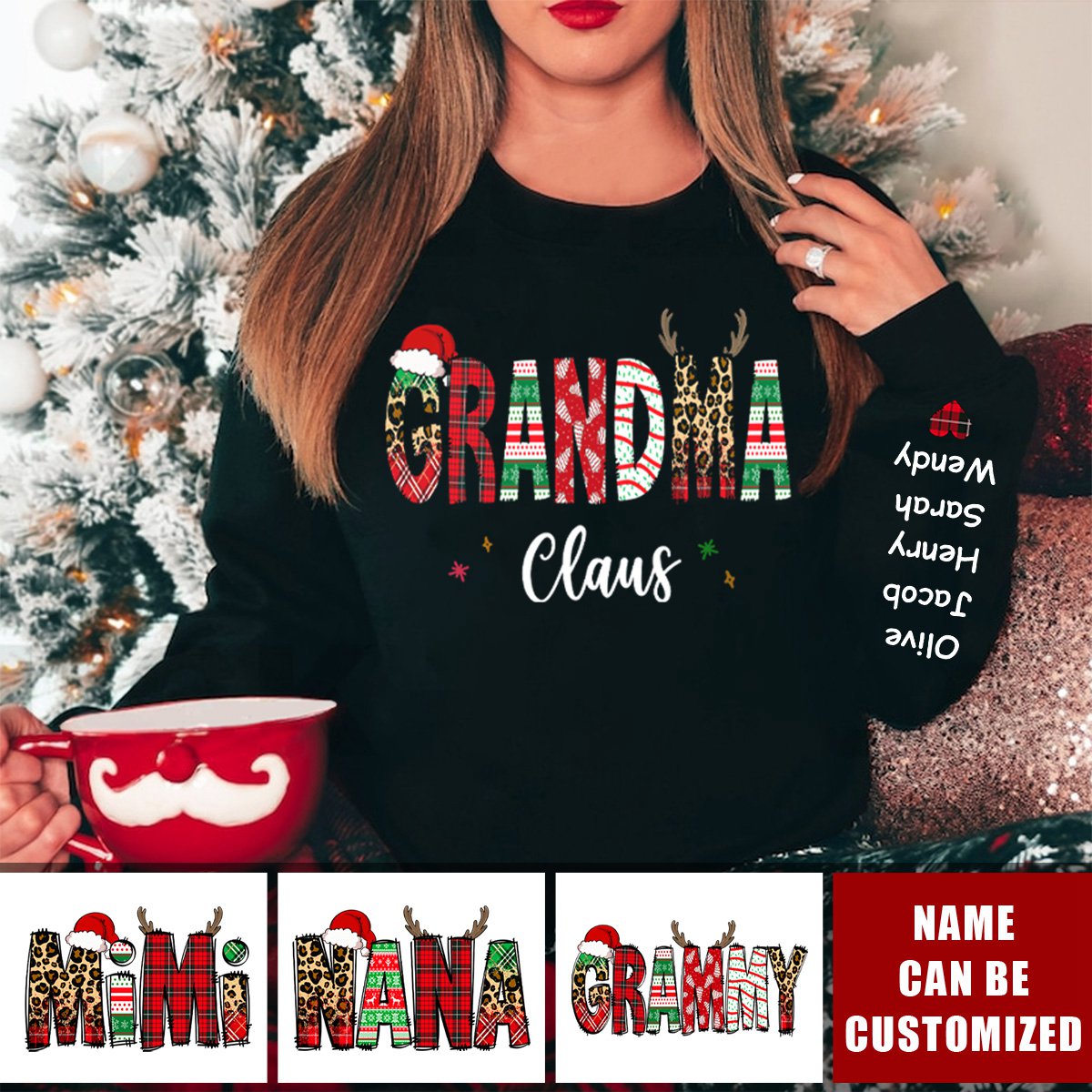 Keep Calm And Love Gigi - Family Personalized Sweatshirt With Design On Sleeve