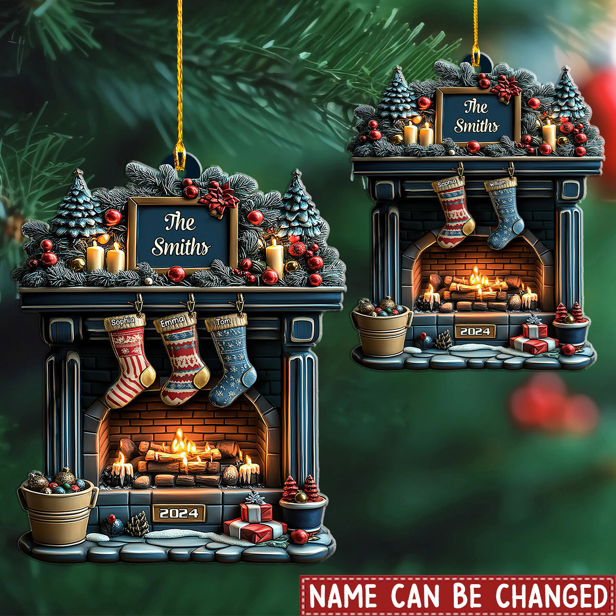 Merry Christmas 2024 - Personalized Family Ornament