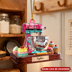Custom Baker Ornament, Baking Mixer Decor, Baker Christmas Gifts