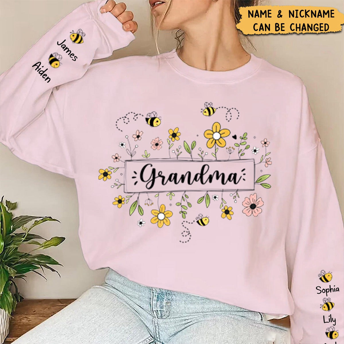 Family - Grandma Garden Full Of Love - Personalized Sweatshirt