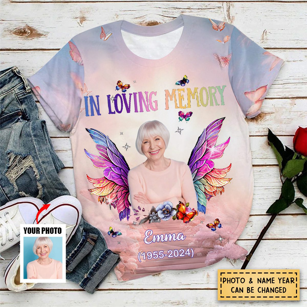 In Loving Memorial - Personalized Memorial Shirt