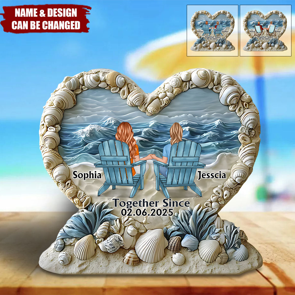 Together Since - Personalized Couple Custom Shaped Acrylic Plaque