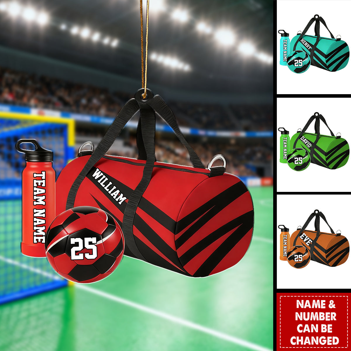 Personalized Handball Ornament, Custom Sport Team Gift