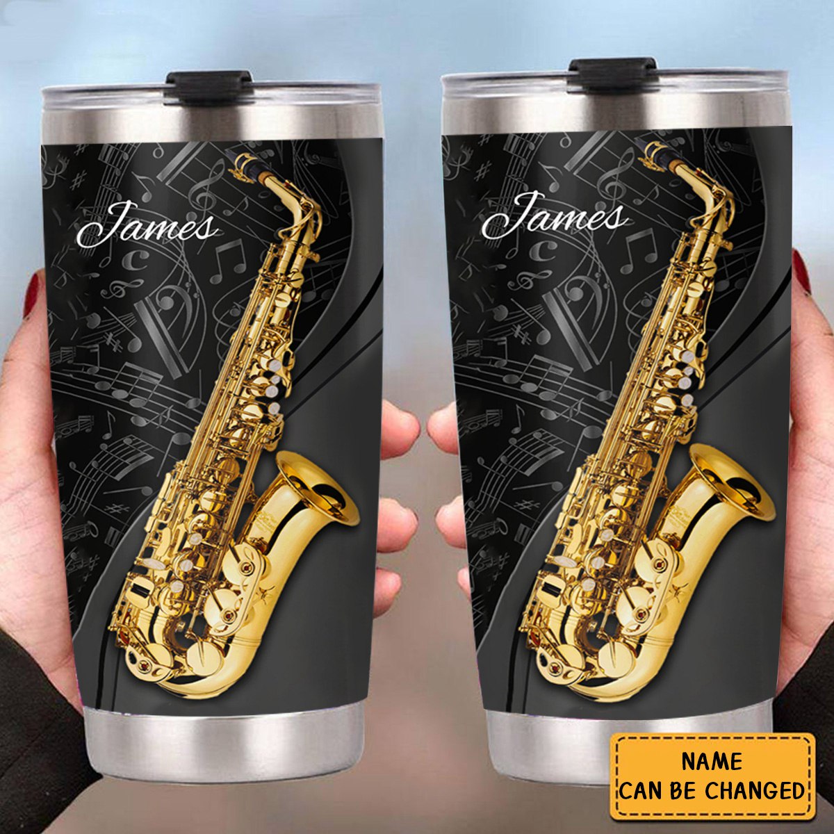 Personalized Saxophone Tumbler Jazz Saxophone Instrument Music