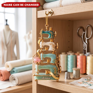 Love Sewing - Personalized Sewing Ornament