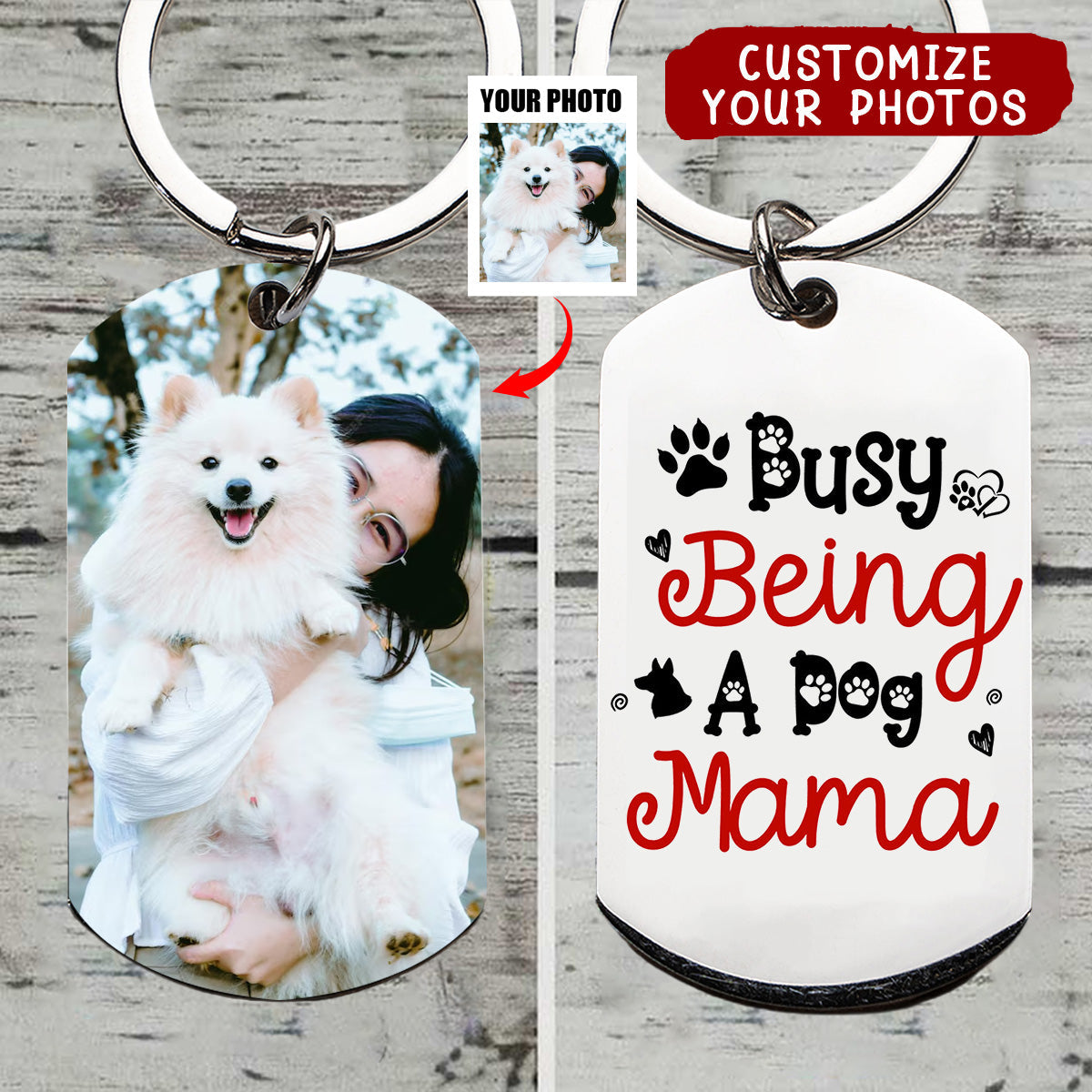 Dog Make Our Live Complete - Gift For Dog Mom Stainless Steel Keychain