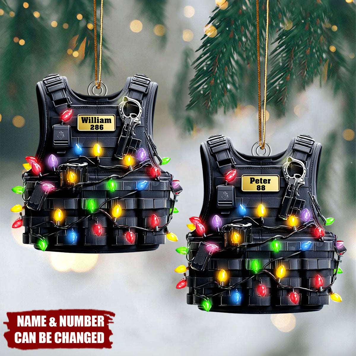 Protect Holiday - Personalized Police Officer Ornament