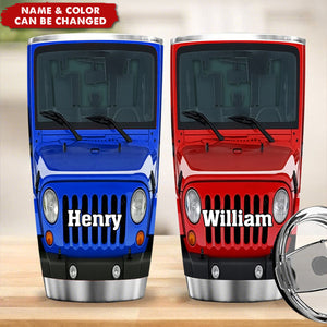 Customizable With Your Name Stainless Steel Tumbler, Gift For Car Enthusiasts