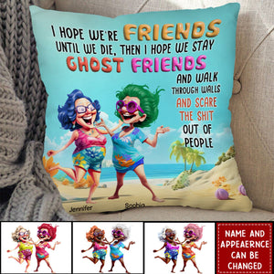 Gift For Old Friends Sisters Personalized Pillow