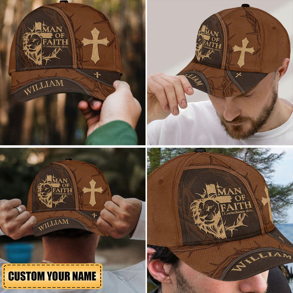 Man Of Faith Personalized Christian Classic Cap