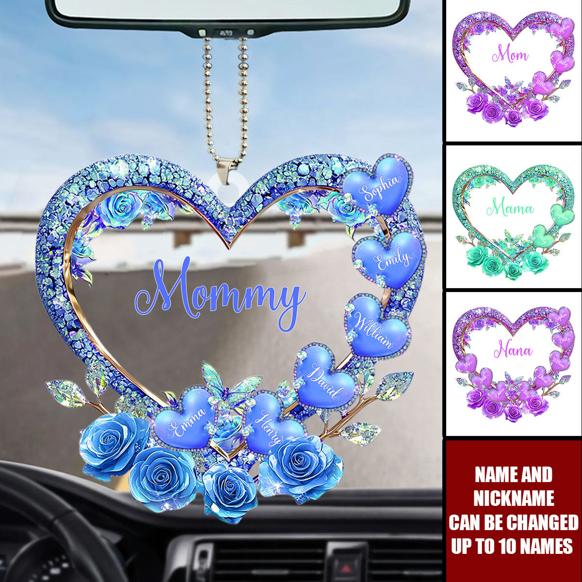 Grandma's Mom's Sweethearts - Personalized Custom Acrylic Ornament