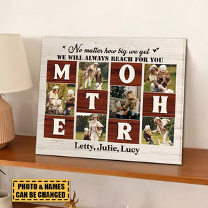 Custom Mother You Are The World Photo Collage Canvas Personalized Gift For Mother’s Day