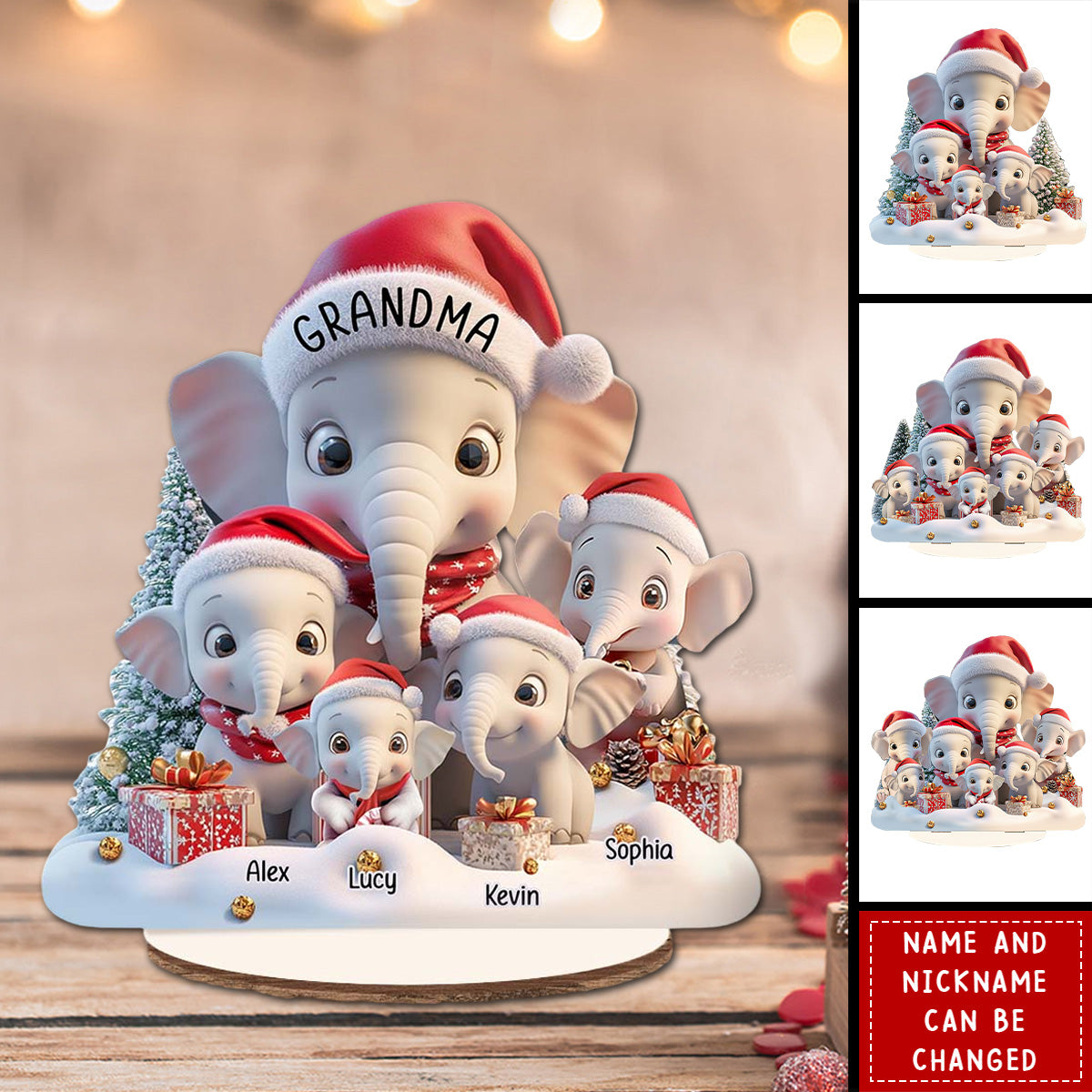 Love Being A Grandma - Personalized Grandma Freestanding Wood Plaque