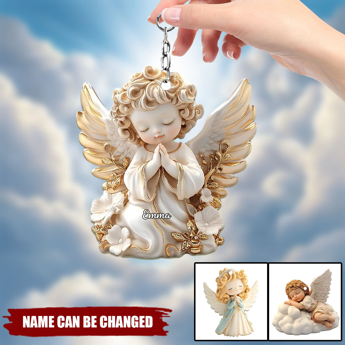 Holy Guardian - Personalized Christian Keychain
