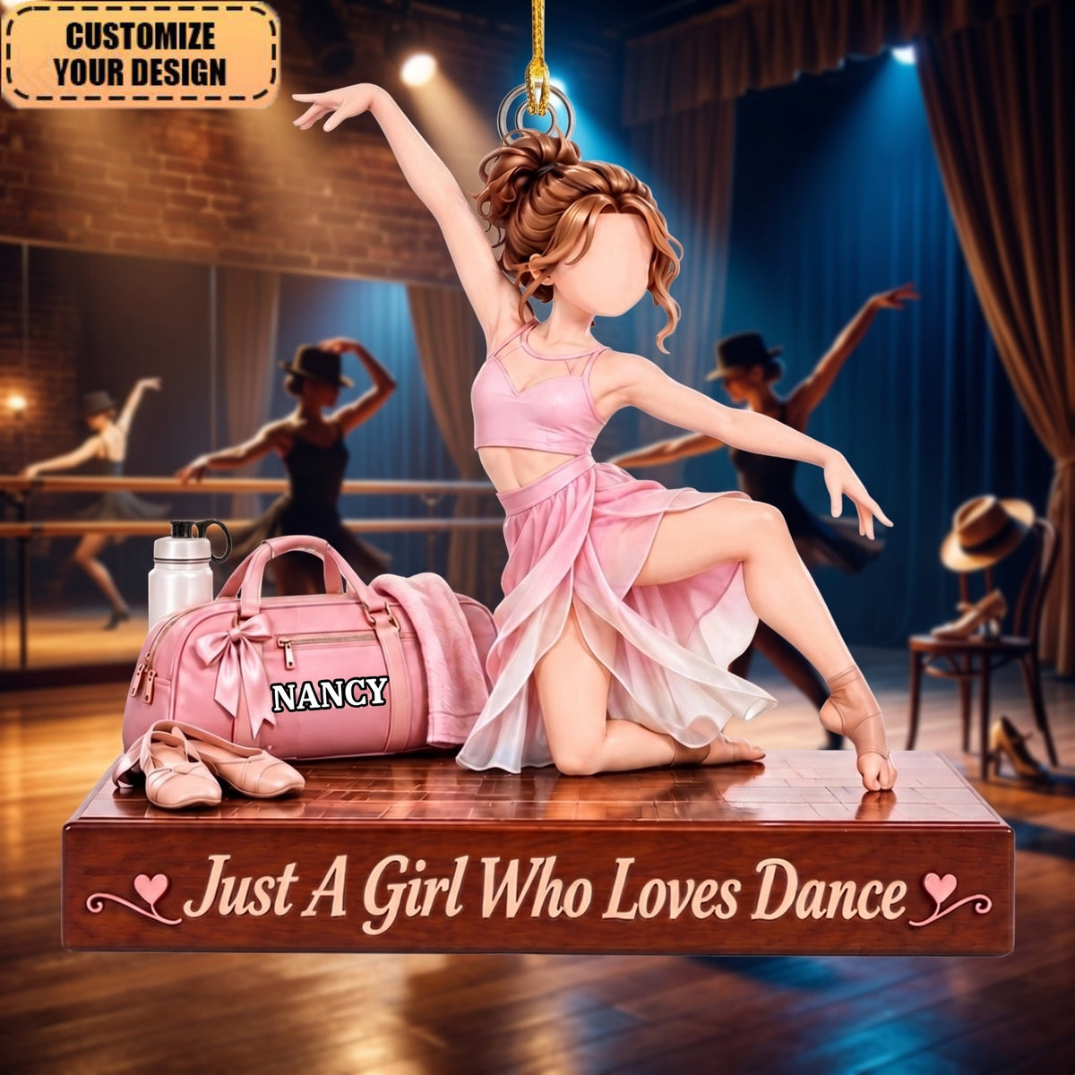 Personalized Dancer's Ornament – Custom Name Gift For Dancers, Birthday Present For A Daughter