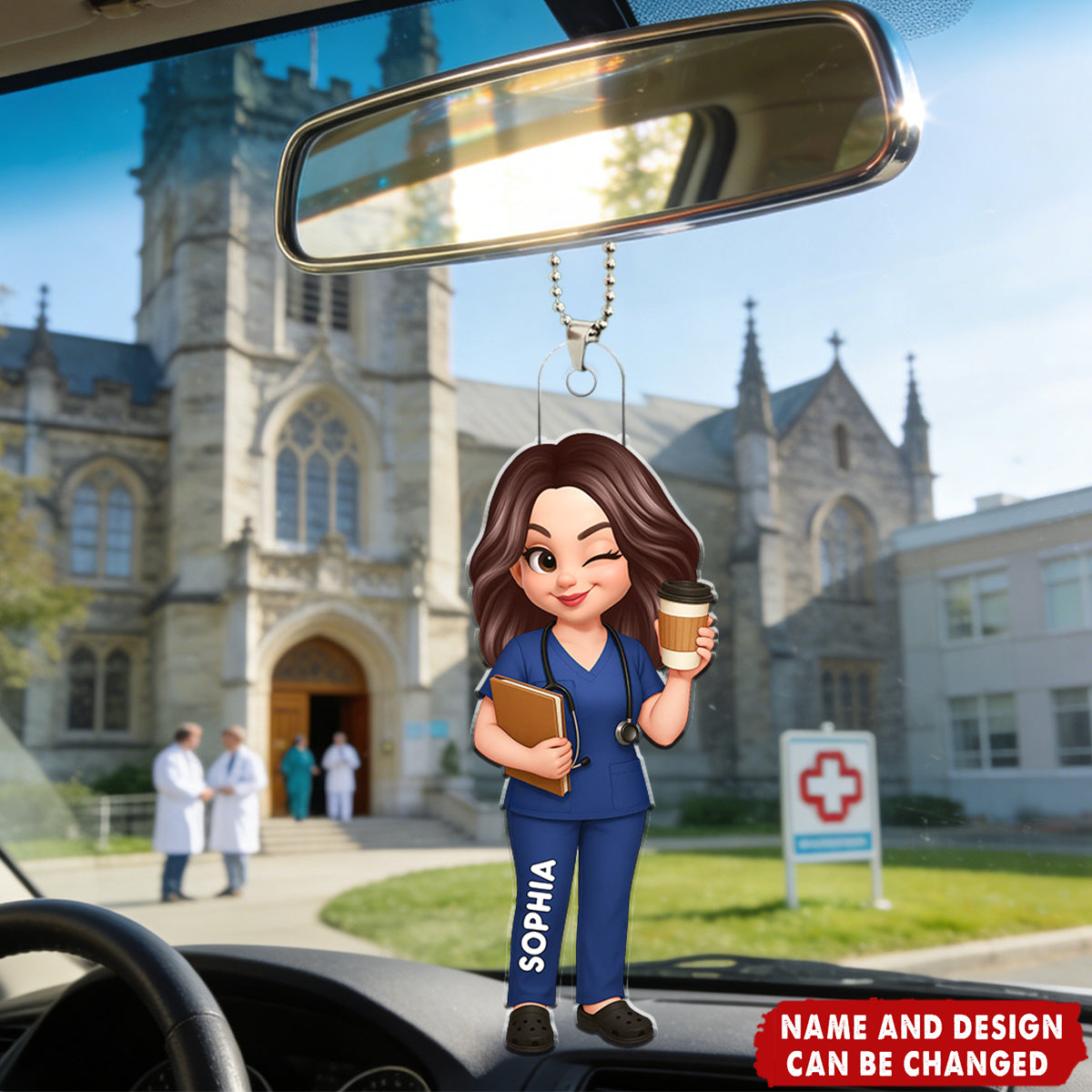 New Nurse - Personalized Car Hanger, RN Gift, BSN Gift, Nursing Graduation Gift