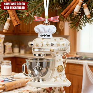 Baking Mixer - Personalized Christmas Acrylic Ornament, Gift for Baking Lover