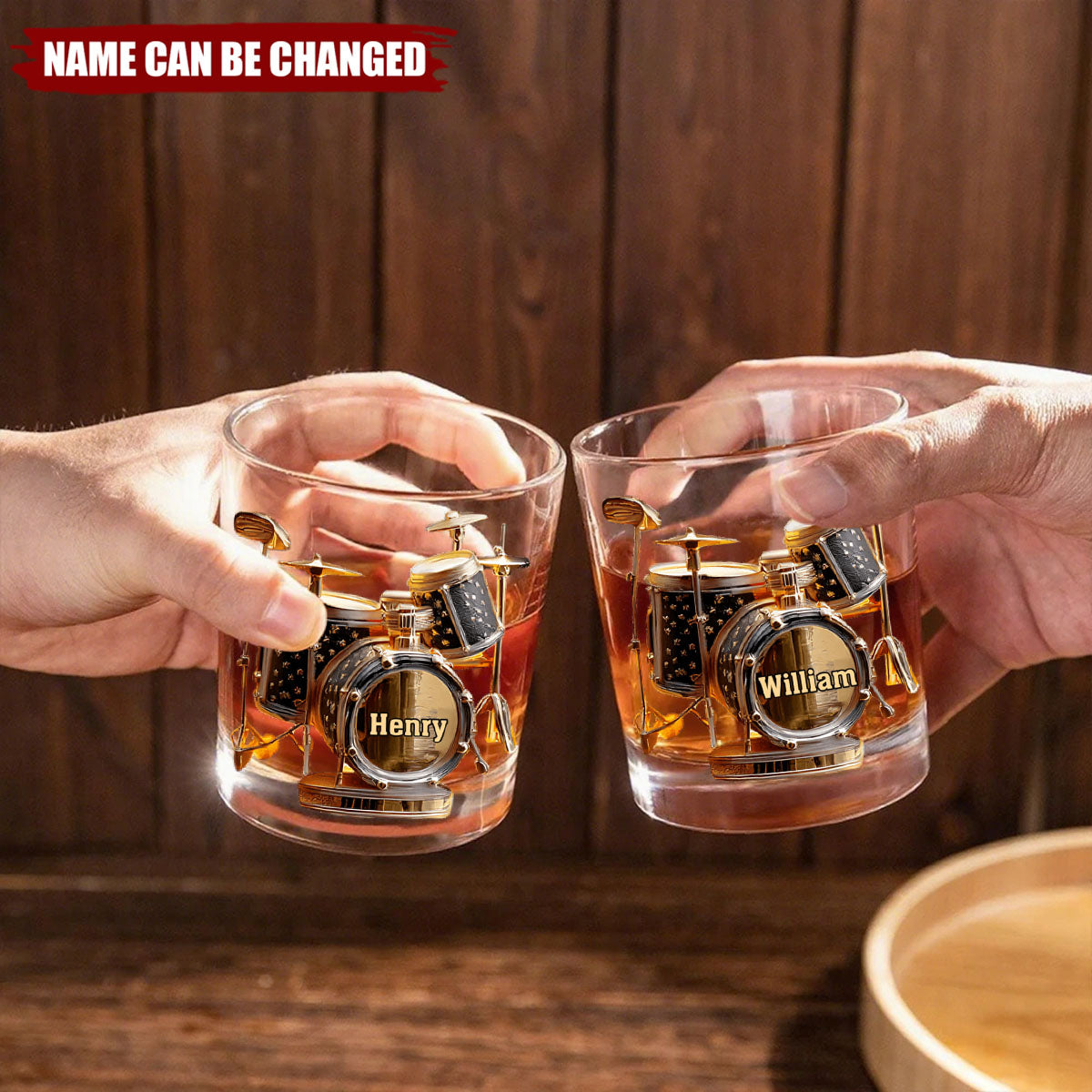 Awsome Drumer - Personalized Drummer Whiskey Glass