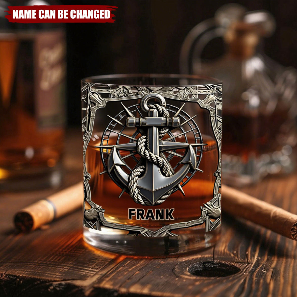 Proud Sailor - Personalized Boating Whiskey Glass