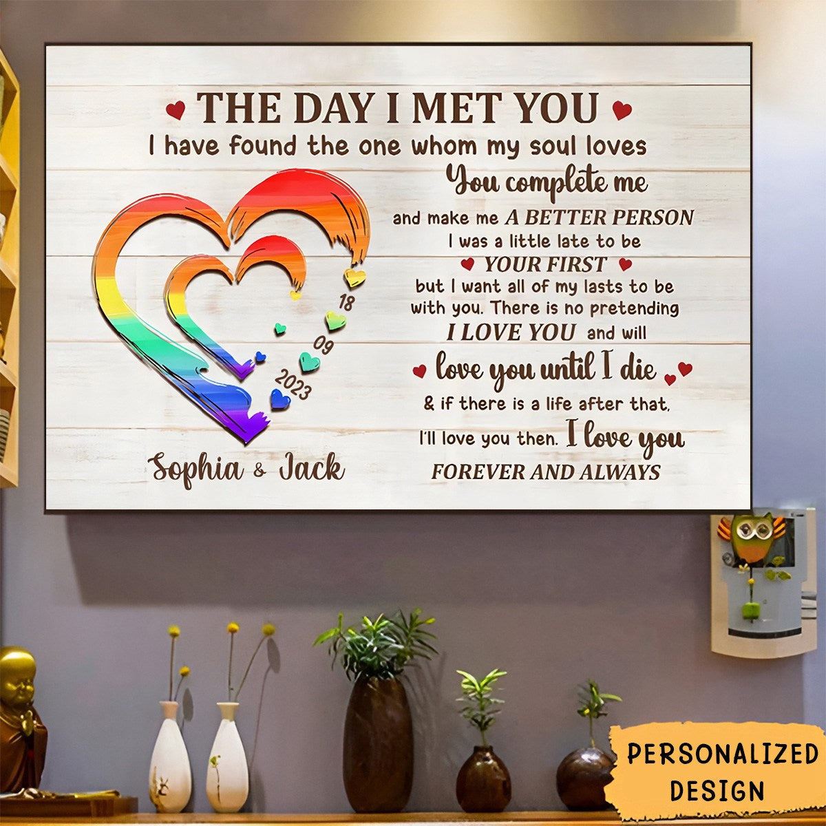 For Couple The Day I Met You I Have Found The One Whom My Soul Loves Poster