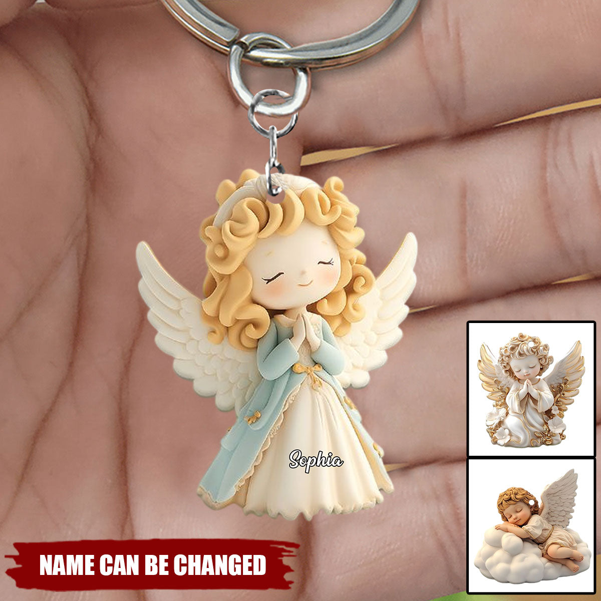 Holy Guardian - Personalized Christian Keychain