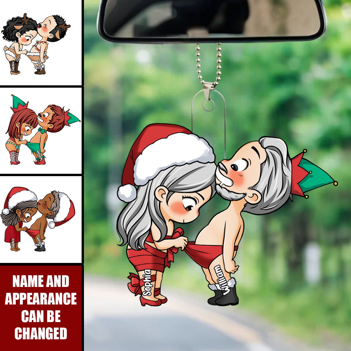 Funny Couple Christmas Gift - Personalized Car Ornament