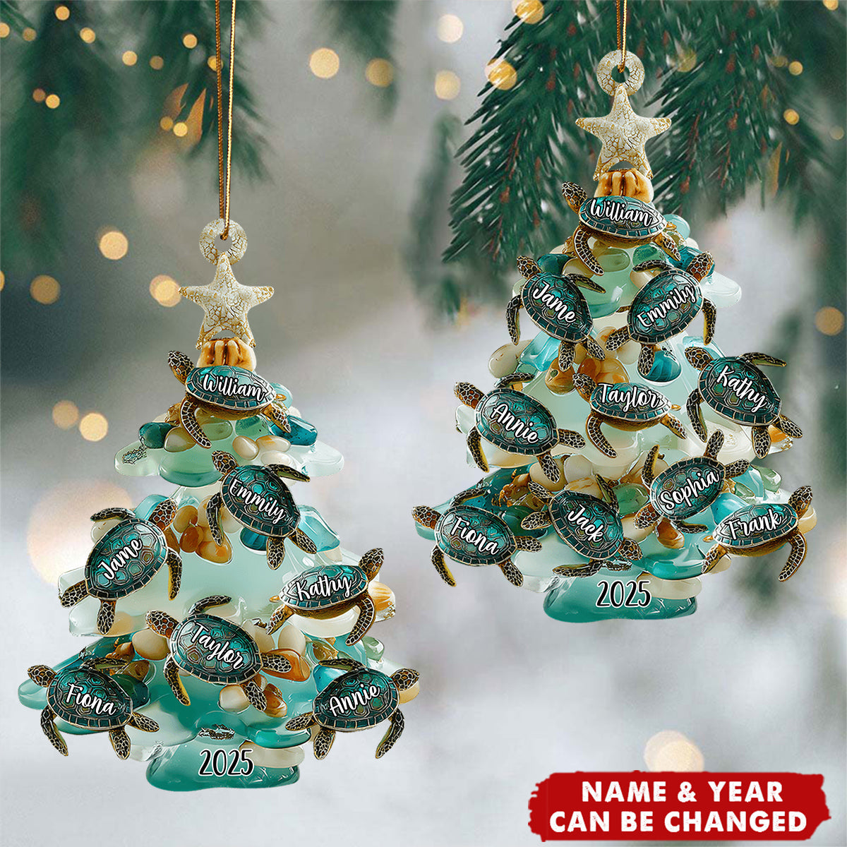 Merry Christmas - Personalized Family Ornament