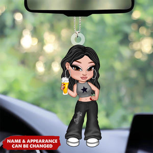 Y2K Fashion Girl Personalized Acrylic Ornament