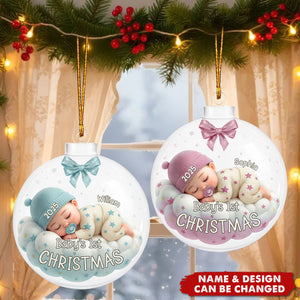 Baby's 1st Christmas Stars And Dreams,Custom Acrylic Ornament,Gift For New Parents