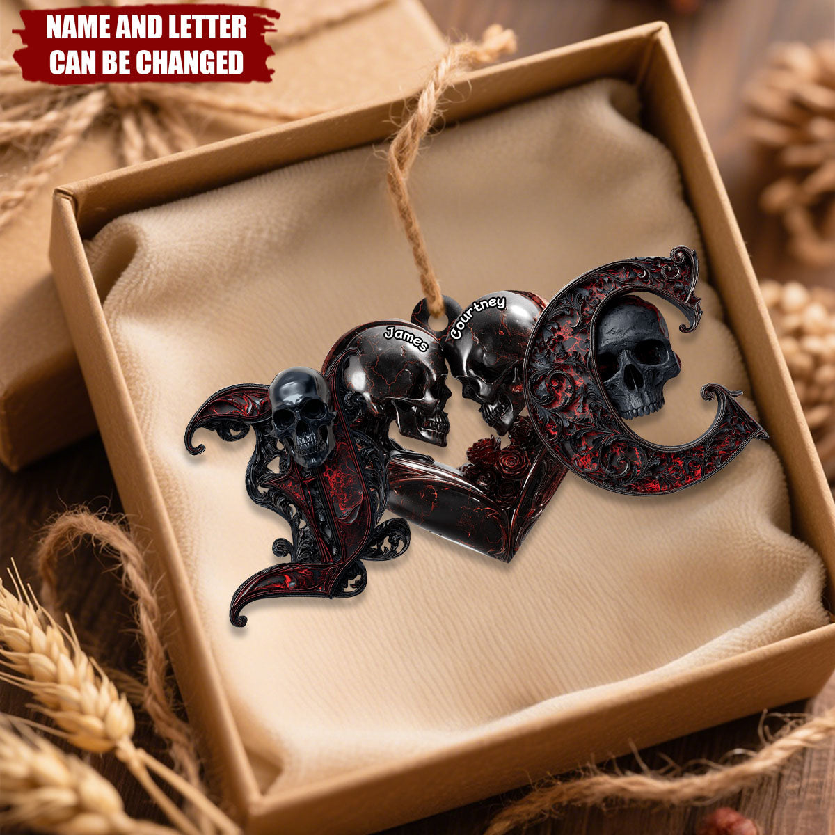 Till Death Do Us Part - Personalized Christmas Acrylic Ornament