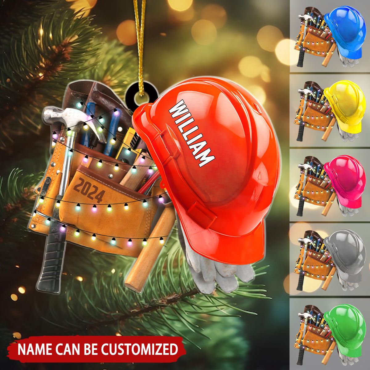 Ironwork Tool Set Personalized Christmas Ornament, Gift For Ironworker