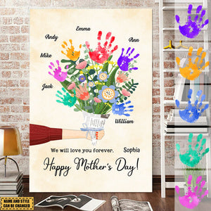 Personalized Gifts For Mom Poster Print We Will Love You Forever Happy Mother's Day