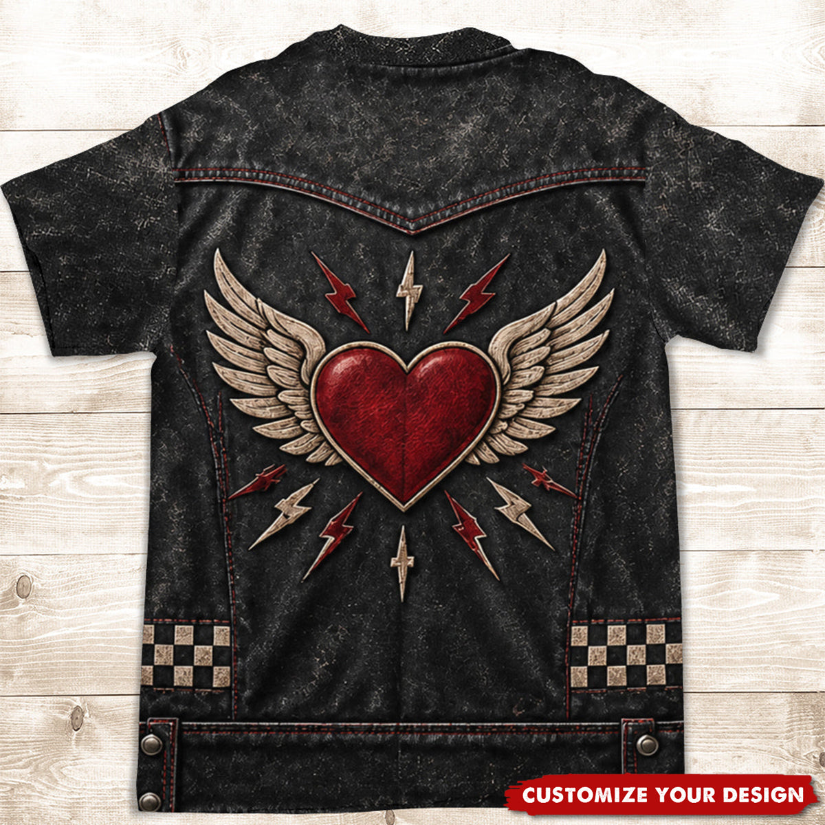 Rockstar Biker - Personalized All-over-print T-shirt