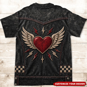Rockstar Biker - Personalized All-over-print T-shirt